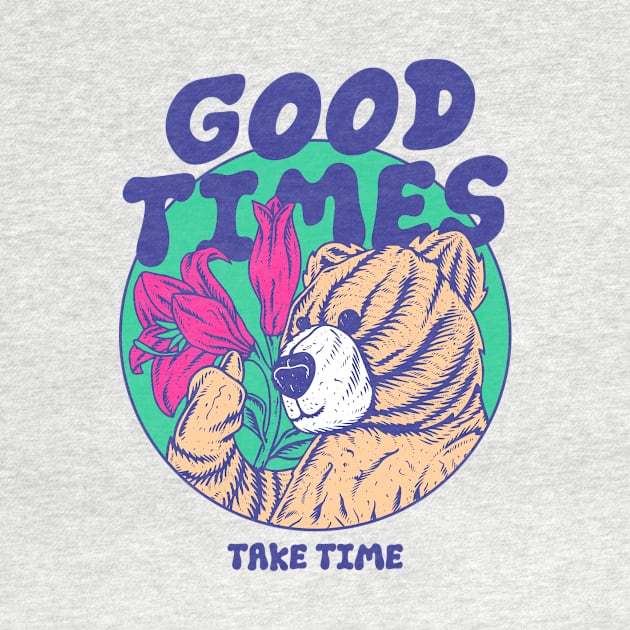 Good Times Bear by Dreamon Studio